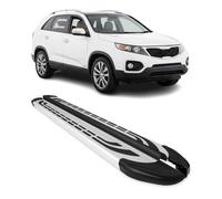 Trittbretter Seitenschweller Seitenbretter für Kia Sorento 2009-2013 Alu Grau