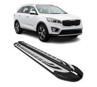 Trittbretter Seitenschweller Seitenbretter für Kia Sorento 2014-2020 Alu Schwarz