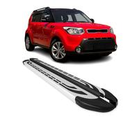 Trittbretter Seitenschweller Seitenbretter für Kia Soul II 2014-2019 Alu Grau 2x