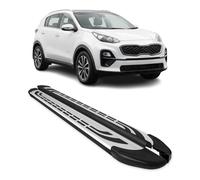 Trittbretter Seitenschweller Seitenbretter für Kia Sportage 4 2016-2021 Alu Grau