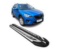 Trittbretter Seitenschweller Seitenbretter für Mazda CX-5 Aluminium Schwarz Grau