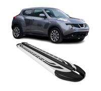 Trittbretter Seitenschweller Seitenbretter für Nissan Juke I 2010-2019 Alu Grau