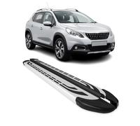 Trittbretter Seitenschweller Seitenbretter für Peugeot 2008 2013-2020 Alu Grau