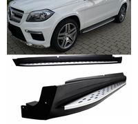 Trittbretter SET in Aluminium für Mercedes GL X166 nicht für AMG mit Anbaumaterial und ABE