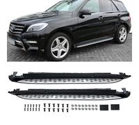 Trittbretter Einstiegsleisten Schweller Aluminium + ABE für Mercedes ML W166
