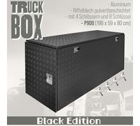Truckbox Box Werkzeugkiste Anhängerbox Schwarz Alubox Deichselbox P900 Trucky