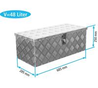 Truckbox D050 - Deichselbox Anhängerbox Gurtkiste Deichselkasten Alubox