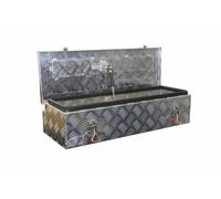 Truckbox PD043 Premium Deichselbox, Staubox, Aluminium Riffelblech, Werkzeugbox, Anhängerkiste - ca. 43 Liter