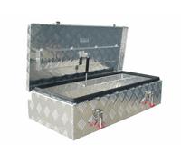 Truckbox PD058 Premium Deichselbox, Staubox, Aluminium Riffelblech, Werkzeugbox, Anhängerkiste - ca. 58 Liter