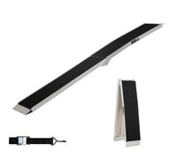 TRUTZHOLM 1 x Auffahrrampe klappbar 228 cm 340 kg Traglast Alu Anti Rutsch E-...