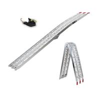 TRUTZHOLM 1 x Auffahrrampe Klappbar 228 cm Grau