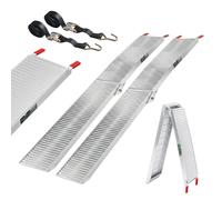 TRUTZHOLM 2x Auffahrrampe Alu klappbar 205 cm 680 kg Tragkraft rutschhemmend gerillt Verladerampe