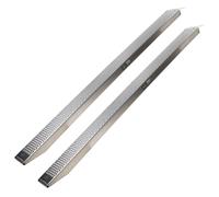 TRUTZHOLM 2 x Auffahrrampen 250 cm Traglast 1000 kg Alu grau gelocht Motorrad...