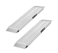 TRUTZHOLM 2x Auffahrrampen 100x28cm Traglast 540 kg Grau