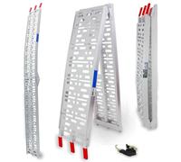 TRUTZHOLM 1 x Auffahrrampe Klappbar 228 cm Grau