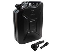 Metallkanister schwarz 20 Liter inkl. Ausgießer + Halter Benzin Diesel