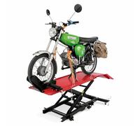 TRUTZHOLM Motorradhebebühne hydraulisch 360 kg Breite 50 cm kleine Montagebühne Heber Motoradlift Scherenheber Hubständer Motorrad Hebebühne für kleine Motorräder und Mopeds (Rot)