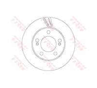 TRW 2x Bremsscheibe hinten Ø307 mm für Ssangyong Rexton W GAB_ 2.7 XDi