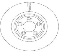 TRW 2x Bremsscheibe vorne Ø326 mm belüftet für Jaguar S-Type X200 2.7 D XF