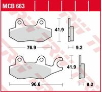 TRW Bremsbeläge vorne für Honda NF 100 Astrea Supra , VT 125 C Shadow