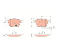 TRW Bremsbelagsatz Bremsklötze vorne 23411068 23762 23763 23801