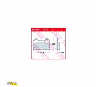TRW Bremsbelagsatz, Scheibenbremse Organic Allround MCB559