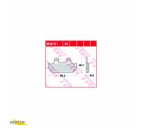 1 TRW Bremsbeläge Bremsklötze VORNE MCB571