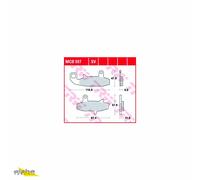 Bremsbelagsatz TRW MCB597