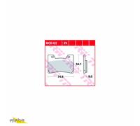 TRW Bremsbelagsatz, Scheibenbremse Organic Allround MCB622