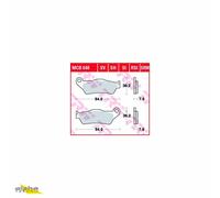 LUCAS Bremsbelagsatz, Scheibenbremse LUCAS TRW MCB648