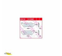 TRW MCB704 Bremsbelagsatz, Scheibenbremse