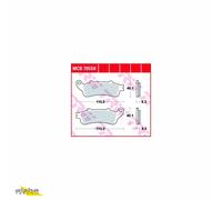 TRW Bremsbeläge MCB705SH Bremsklötze,Scheibenbremsbelag