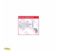 Bremsbelag für Kawasaki ZX-10R 1000 K Ninja ABS ZXT00JKA Bj.2013 TRW MCB752SV