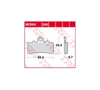 Bremsbelagsatz TRW MCB834SV