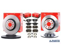TRW BREMSENSATZ KOMPLETT V + H AUDI A3 SEAT ALTEA LEON SKODA SUPER B VW GOLF