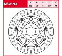 Bremsscheibe TRW MSW243, 1 Stück