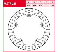 Bremsscheibe TRW MSTR238, 1 Stück