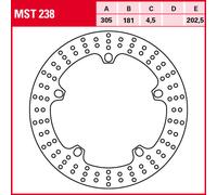 Bremsscheibe TRW MST238, 1 Stück