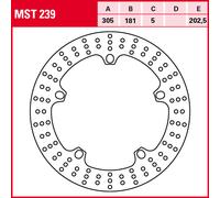 TRW Lucas Bremsscheibe Mst239, starr