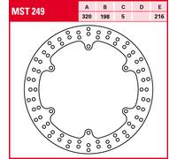 Bremsscheibe TRW MST249, 1 Stück