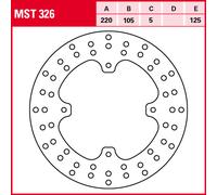 Bremsscheibe TRW MST326, 1 Stück