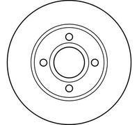 TRW Bremsscheibe df2622 belüftet 260mm 24mm für Ford