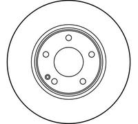 Bremsscheibe TRW DF2656 vorne, belüftet, 1 Stück