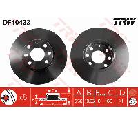 TRW Bremsscheibe DF4043