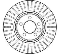 Bremsscheibe TRW DF4202 vorne, belüftet, 1 Stück