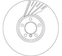 TRW Bremsscheibe df6622s zweiteilig 374mm 36mm für BMW