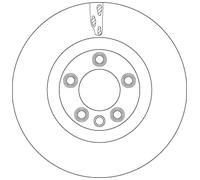 TRW Bremsscheibe df6772s 368mm 36mm für Porsche VW