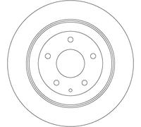TRW Bremsscheibe df8053 303mm 10mm für MAZDA