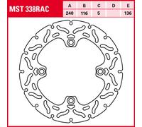 TRW Bremsscheiben Racing, Hinten mit ABE Honda Cbf 600 / Abs