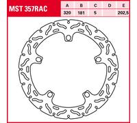 TRW Bremsscheibe Sportiv starr MST357RAC K1200RS K12